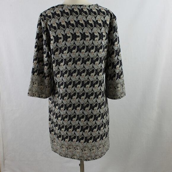 Mia + Tess Women's Spring Floral Leaf Print Dress Size Medium - Picture 9 of 12